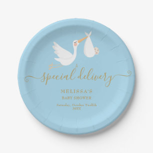 Assiettes En Carton Un Baby shower de livraison spécial / Saupoudrer