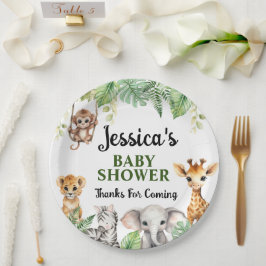Assiettes En Carton Un Baby shower Un Peu Sauvage
