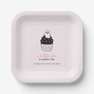 Assiettes En Carton Un bébé Halloween Un Petit Boo Fait Coucou Mignon