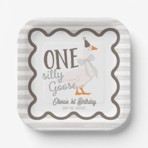 Assiettes En Carton Un Dindon Mignon Arc Beige 1er Anniversaire