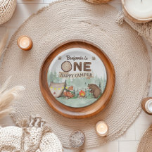 Un Joyeux Camper Anniversaire Camping Party Plaque