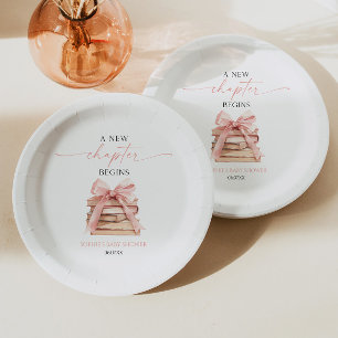 Assiettes En Carton Un nouveau chapitre commence le Baby shower de liv