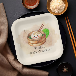 Assiettes En Carton Un Petit Baby shower À Thème Kwai Doux
