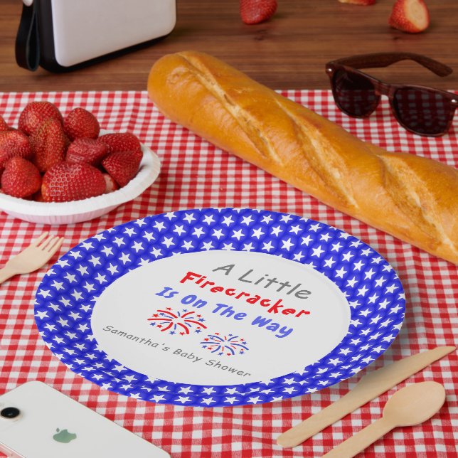 Assiettes En Carton Un Petit Pétard Est En Route (Pique-nique)