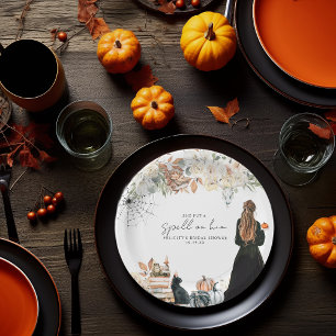 Assiettes En Carton Un sort Réception de mariage d'Halloween