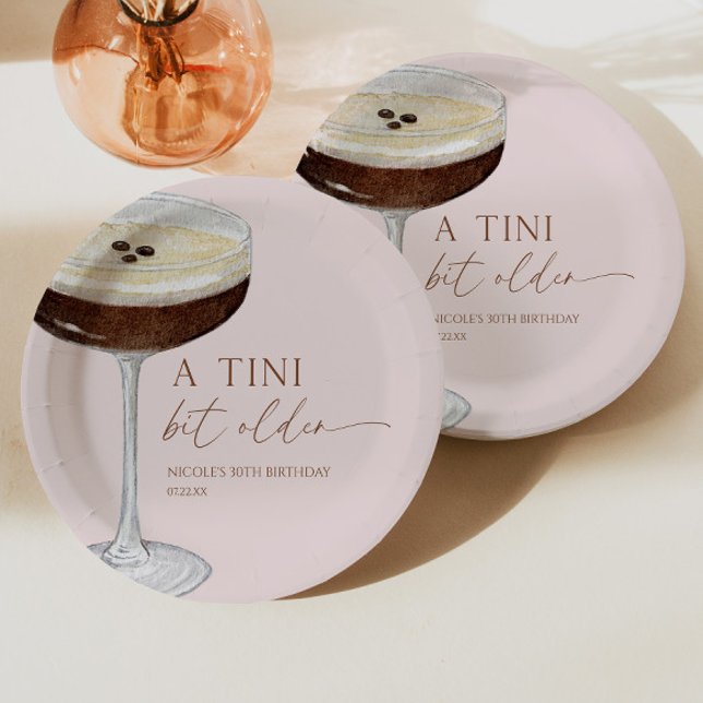 Assiettes En Carton Un Tini Un Peu Plus Ancien Expresso Martini Annive (Créateur téléchargé)