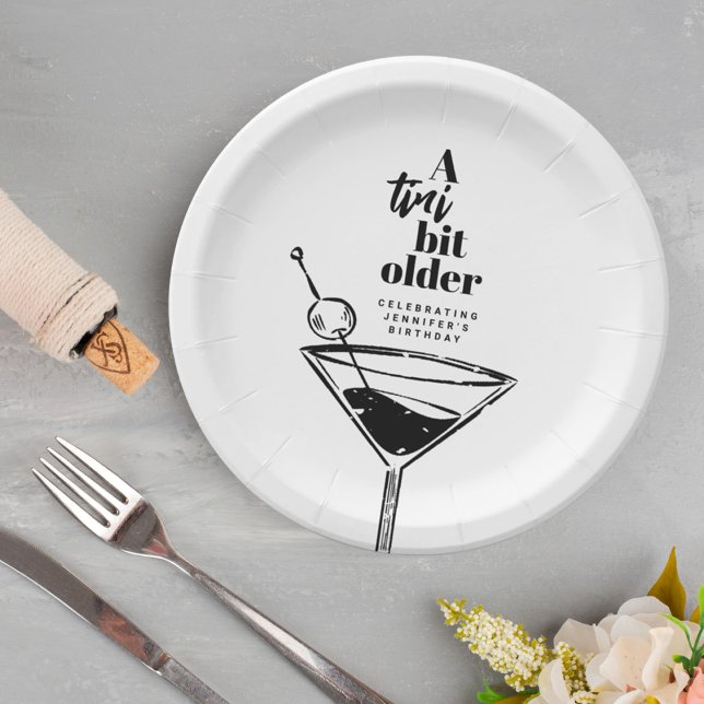 Assiettes En Carton Un Tini Un Peu Plus Ancien Martini (Créateur téléchargé)