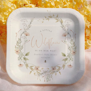 Assiettes En Carton Une Baby Shower Bohème Petite Fleur Sauvage