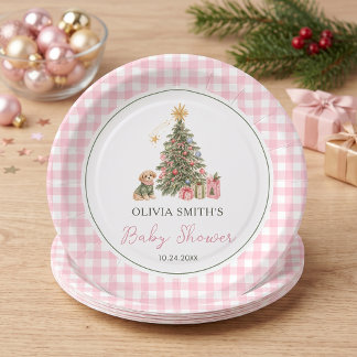 Assiettes En Carton Une Baby Shower pour un Joyeux Petit Noël
