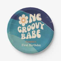 UNE Bébé Groovy 1er Anniversaire Groovy Une Margue