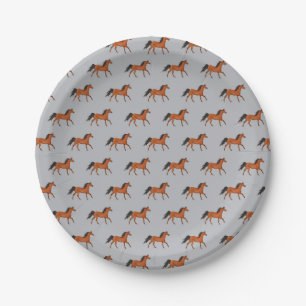 Assiettes En Carton Une belle plaque de papier à cheval
