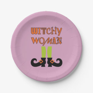 ASSIETTES EN CARTON UNE FEMME FOLLE !