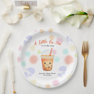 Assiettes En Carton Une petite fête de bubble tea Cu-Tea pour bébé