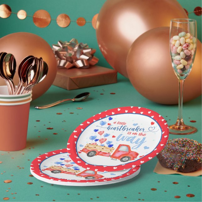 Assiettes En Carton Une Plaque De Baby shower Un Peu Écrasante (Multi)