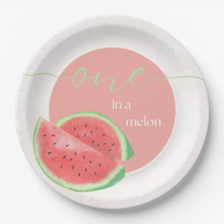 Assiettes En Carton Une plaque de papier à pâte Melon