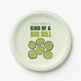 Assiettes En Carton Une sorte de gros Dill Deal Green Pickle Chip Féli