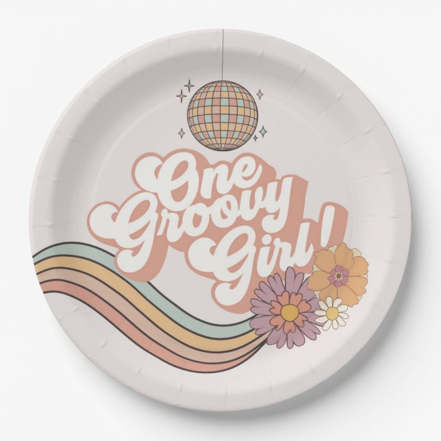 Assiettes En Carton Une Super Fille 2ème anniversaire (Devant)