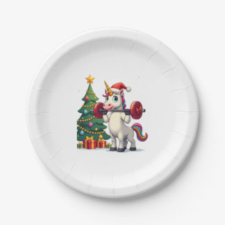 Assiettes En Carton Unicorn Lifting Christmas Weightlifting Deadlift G