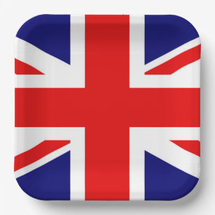 ASSIETTES EN CARTON UNION JACK - LE DRAPEAU BRITANNIQUE