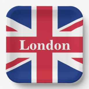 Assiettes En Carton Union Jack London ~ Drapeau britannique