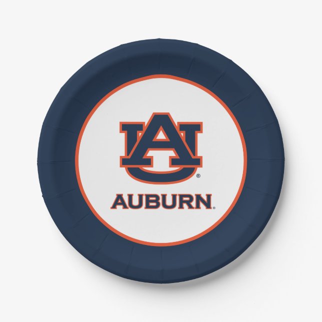 Assiettes En Carton Université d'Auburn | AU Auburn (Devant)