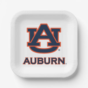 Assiettes En Carton Université d'Auburn   AU Auburn