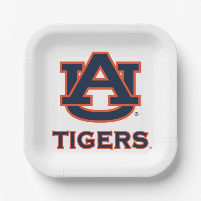 Assiettes En Carton Université d'Auburn | Auburn (Recto)