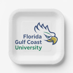 Assiettes En Carton Université de la côte du golfe de Floride   FGCU A