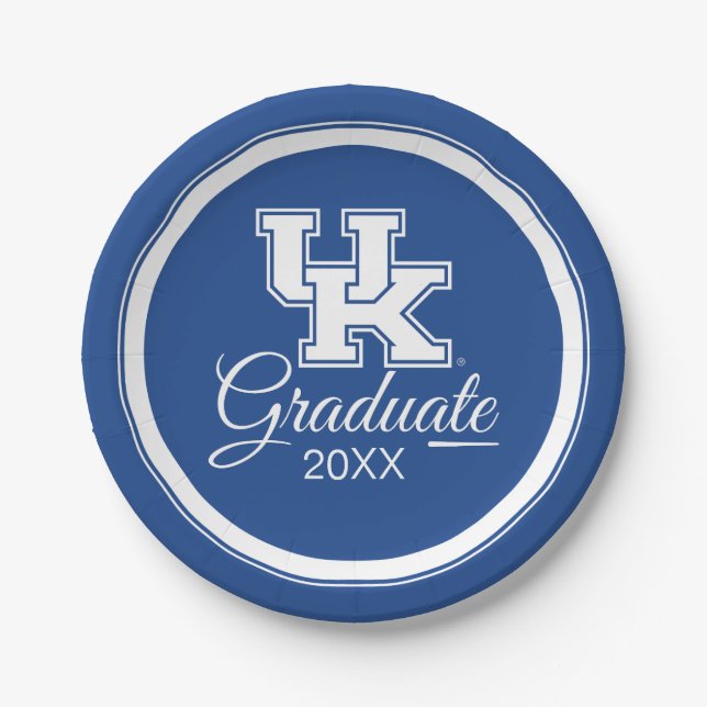 Assiettes En Carton Université du Kentucky | Graduation (Devant)
