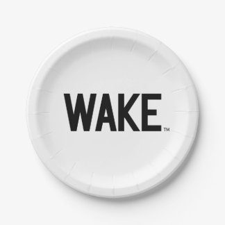 Assiettes En Carton Université Wake Forest | Wordmark Wake