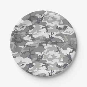 Assiettes En Carton Urban Camo