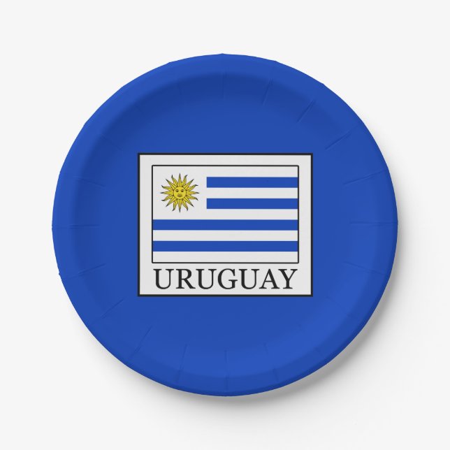 Assiettes En Carton Uruguay (Devant)