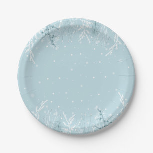 Assiettes En Carton Vacances de neige en hiver