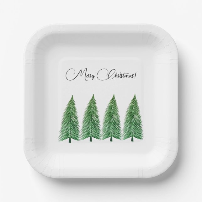 Assiettes En Carton Vacances d'hiver Pays Beauté (Recto)