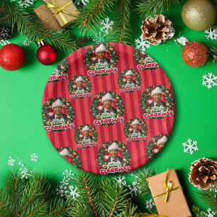 Assiettes En Carton Vacances Noël   Merry Clarkmas Motif