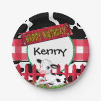 Vache, fête d'anniversaire de basse-cour