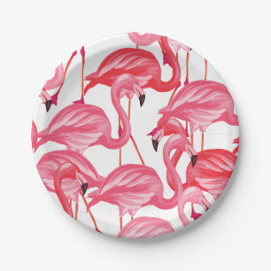 Assiettes En Carton Vaisselle de plaques à papier de partie de Flamant