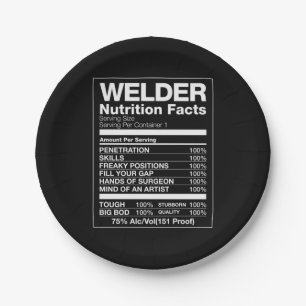 Assiettes En Carton Valeurs nutritionnelles des soudeurs