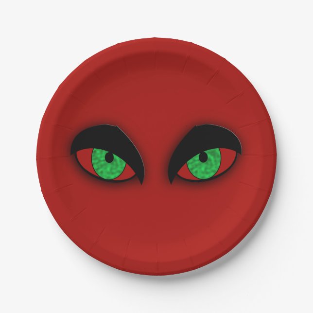 Assiettes En Carton Vampire Eyes (Devant)