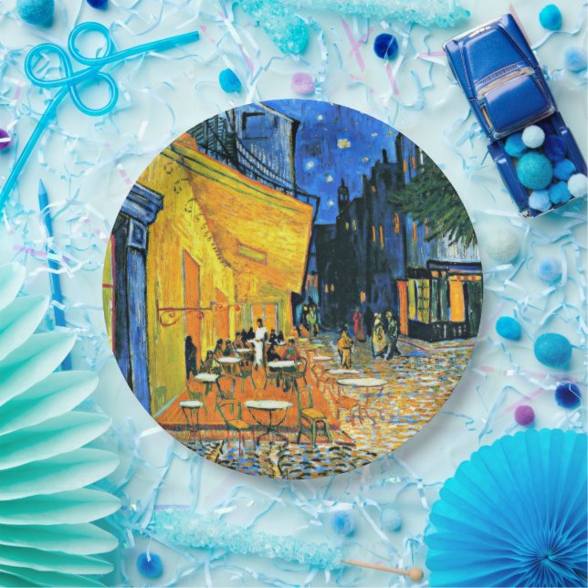 Assiettes En Carton Van Gogh - Cafe Terrasse, (Fête)
