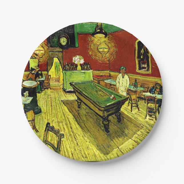 Assiettes En Carton Van Gogh - Le Night Cafe, (Devant)