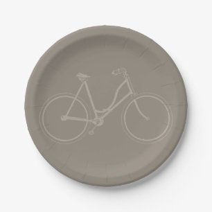 Assiettes En Carton Vélo vintage Vélo antique Art COULEUR PERSONNALISÉ