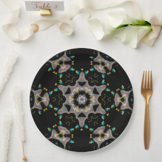 Assiettes En Carton Velvet Night Kaleidoscope 