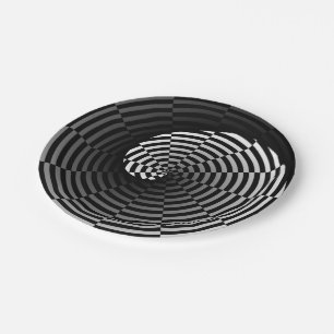 Assiettes En Carton Vérificateur numérique Yin Yang par Kenneth Yoncic