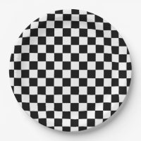 Vérifier noir blanc À damiers Motif tableau de bor