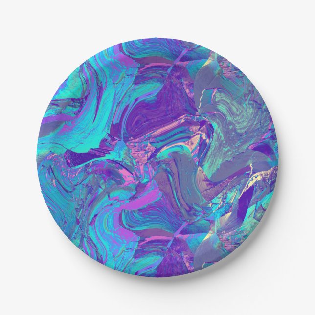 Assiettes En Carton verre d'art à aile de fée : (Devant)