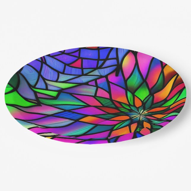 Assiettes En Carton Verre de Faux (Angle)