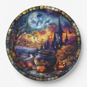 Assiettes En Carton Verre de la sorcière Cauldron