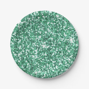 Assiettes En Carton Vert en bon état des PARTIES SCINTILLANTES