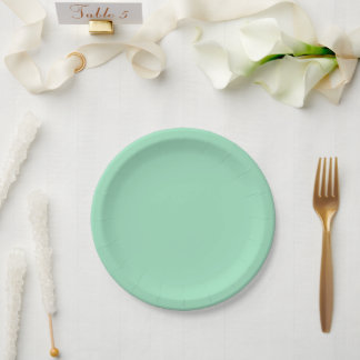 Assiettes En Carton Vert saumure moderne uni